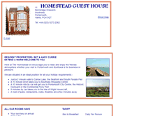 Tablet Screenshot of homesteadguesthouse-southsea.co.uk